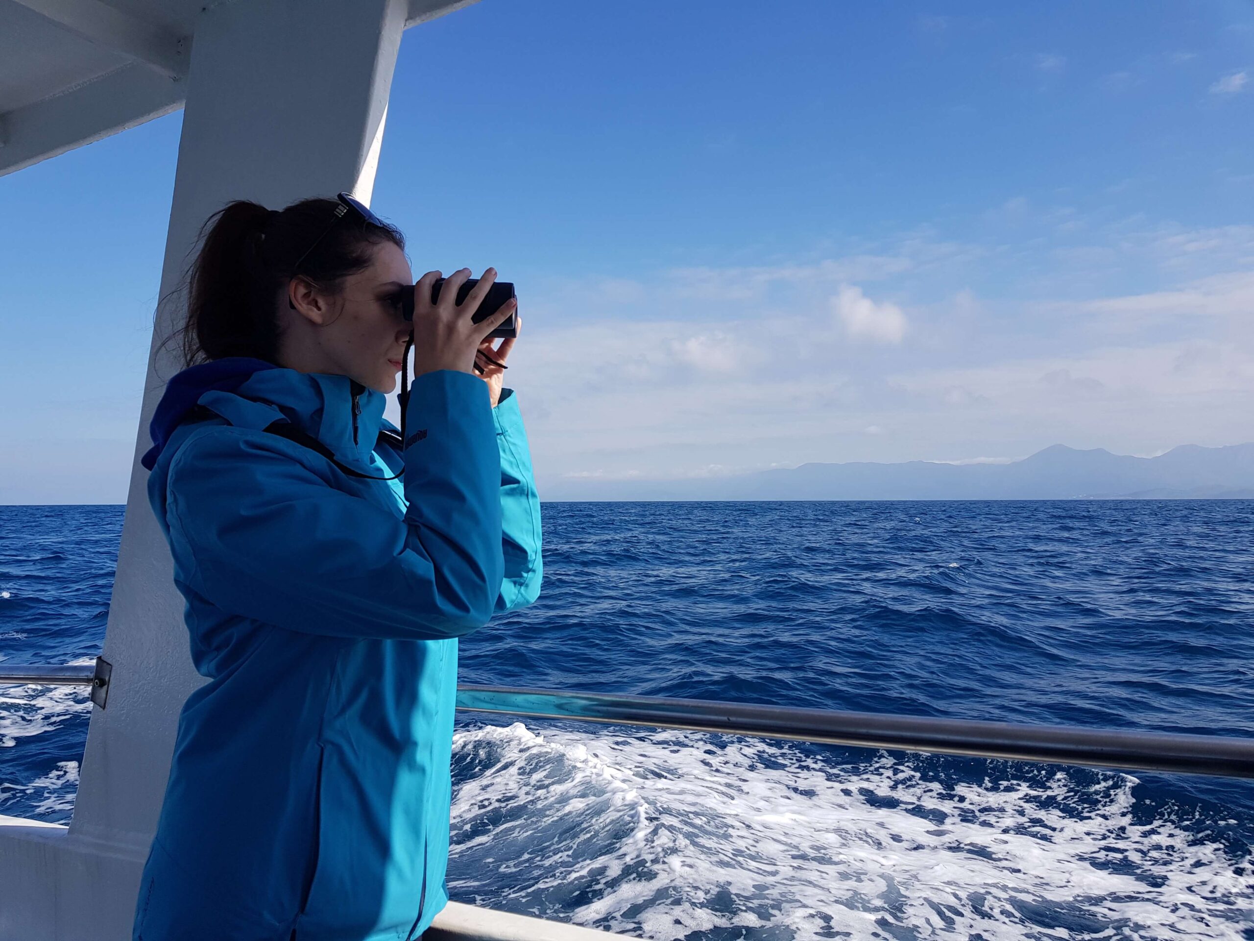 Director of MLRF observing at sea